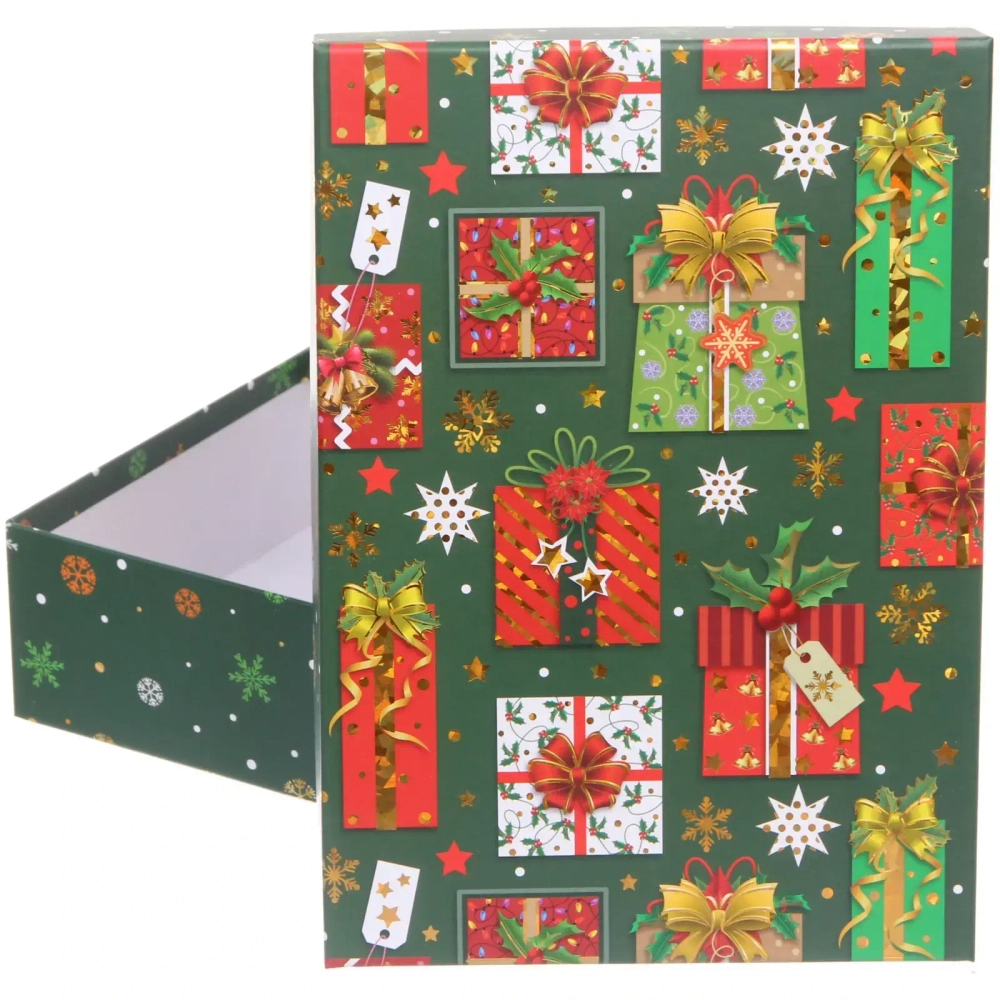 Коробка подарочная «Новогодние подарки» 27,5*19,5*7,5 см