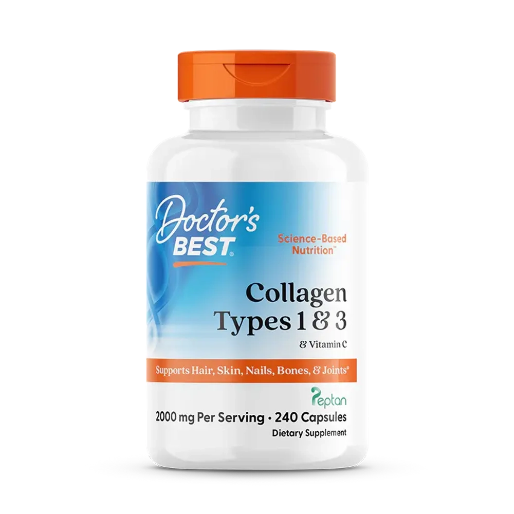 Collagen Types 1 and 3 and Vitamin C 2000 мг на порцию 240 капсул Doctors Best