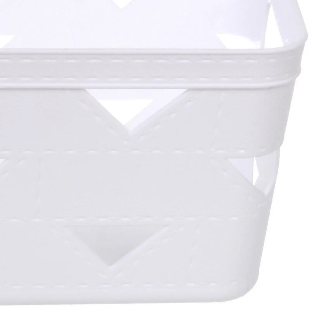 Корзина для хранения «ЭНИГАРТ», цвет белый, 25*12*9см (лейбл Селфи)