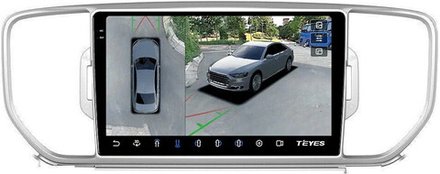 Магнитола для KIA Sportage 4 2016-2018 - Teyes CC3-2K-360 на Android 10, 2K QLED, 6Гб+128Гб, CarPlay, 4G SIM-слот, 4 камеры в комплекте