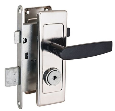 Замок Димитровград врезной "Зенит" ЗВ4Д никель с ручками (аналог ШО-25)