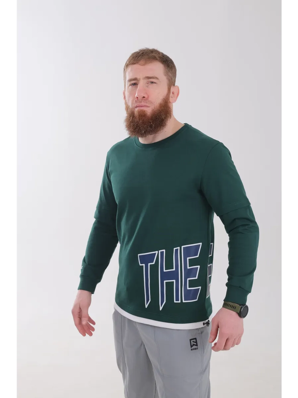 Лонгслив Rage The Eagle green-white арт. HY26462