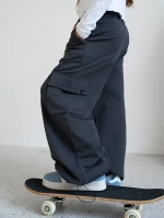 Штаны для девочки серые на осень