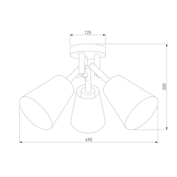Потолочная люстра TK Lighting 665 Vaio 3