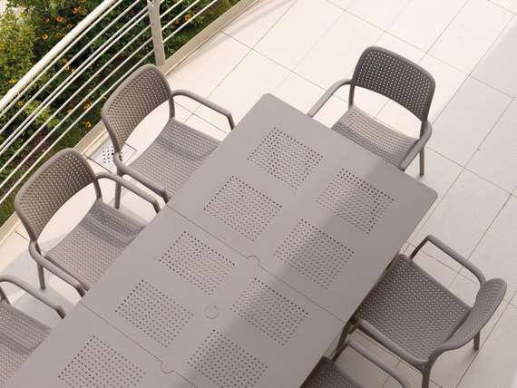 Стол уличный раздвижной Libeccio 160-220х100 см, тортора