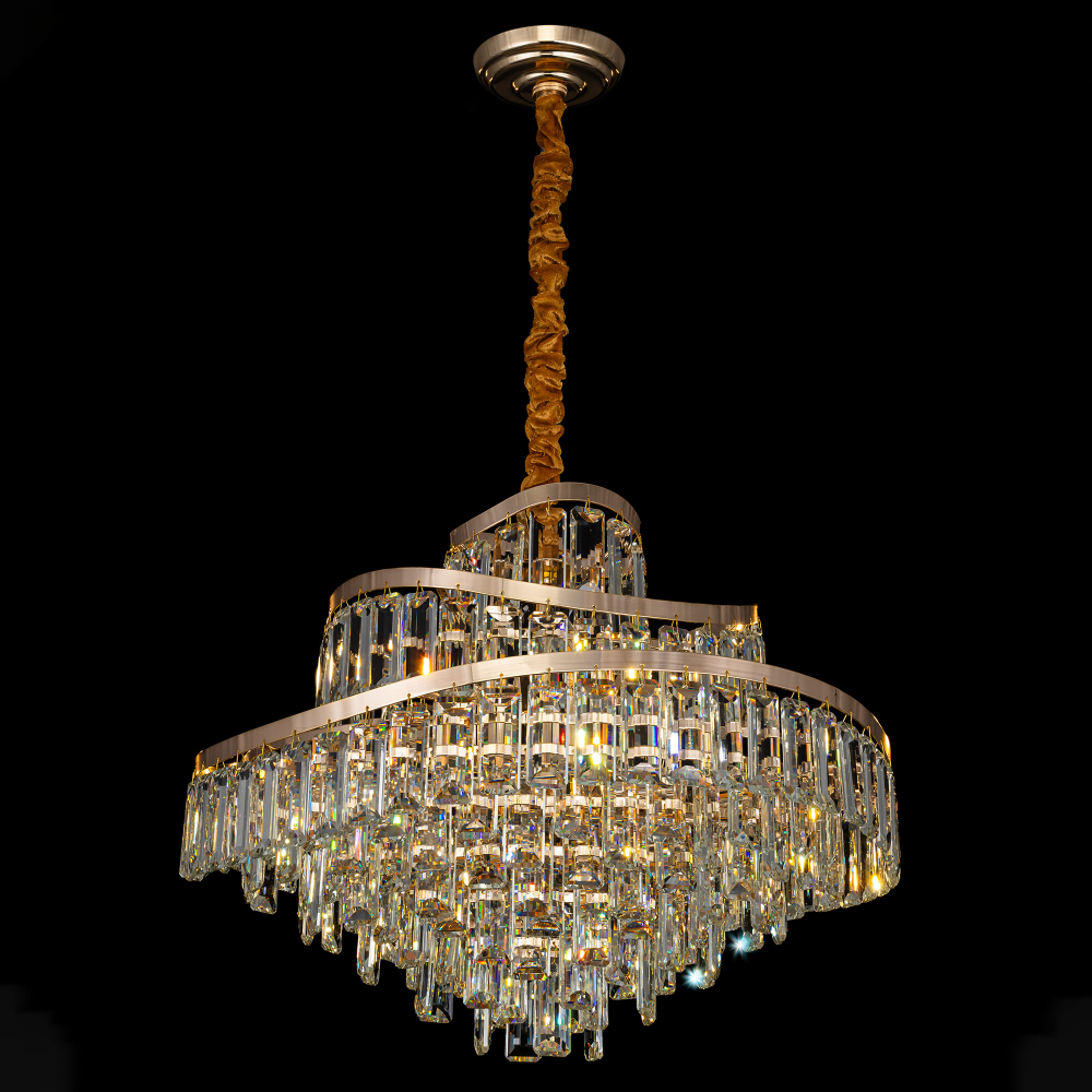 Citilux NAIAD CL315162 Люстра хрустальная подвесная Золото