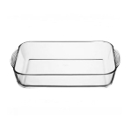 Форма для выпечки стекло, 3.5 л, прямоуг, бесцвет, Borcam, 59124