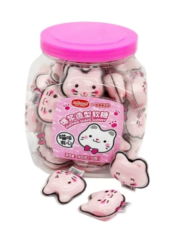 Жевательный мармелад с жидкой начинкой Котики 18г * 50шт