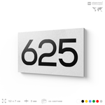 Номер на дверь 625, табличка на дверь для офиса, квартиры, кабинета, аудитории, склада, белая 120х70 мм, Айдентика Технолоджи