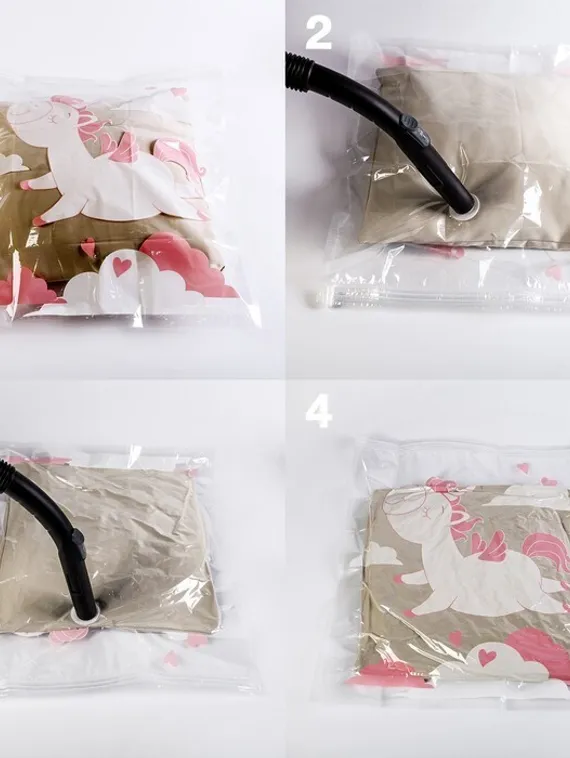 Вакуумный пакет для хранения "Единорог", 50 х 60 см