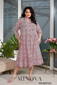 Платье 429-красный Minova