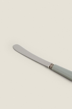 ZARA HOME КЛАССИЧЕСКИЙ НОЖ ДЛЯ МАСЛА, СЕРО-СИНИЙ