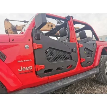 Половинные двери c зеркалами для 2х и 4х дверной версий Jeep Wrangler JL 2017+ / Gladiator 2019+ трубчатые дверь обвес