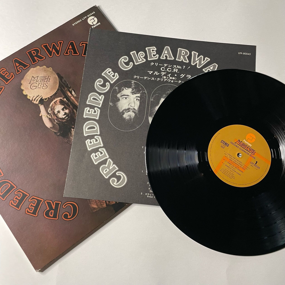 Винтажная виниловая пластинка LP Creedence Clearwater Revival Mardi Gras (Japan 1972) (No Obi) Hello Mary Lou