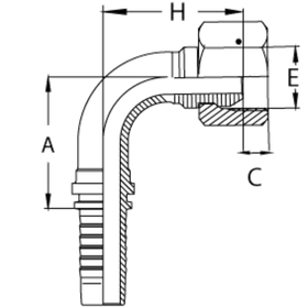 Фитинг DN 20 DK (Г) 36х2 (90) (накидная гайка)