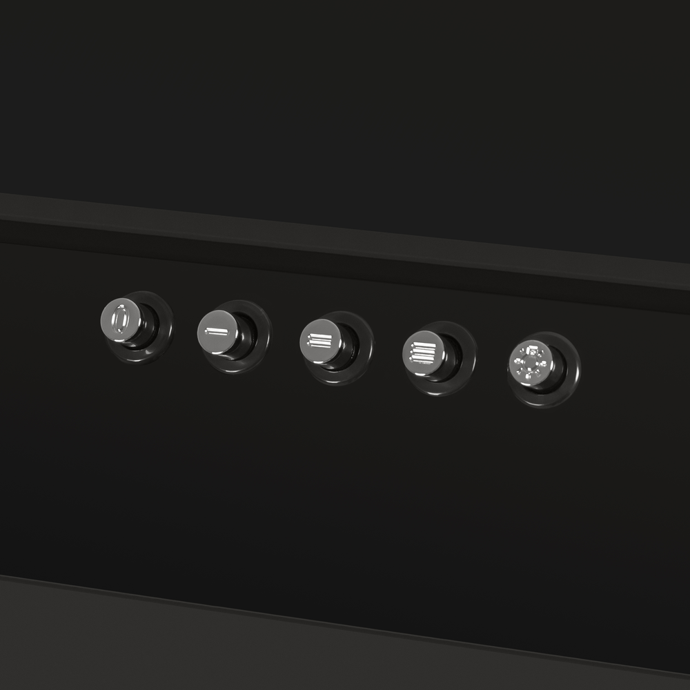 Кухонная вытяжка HOMSair ELF PUSH 50 черный фото 9