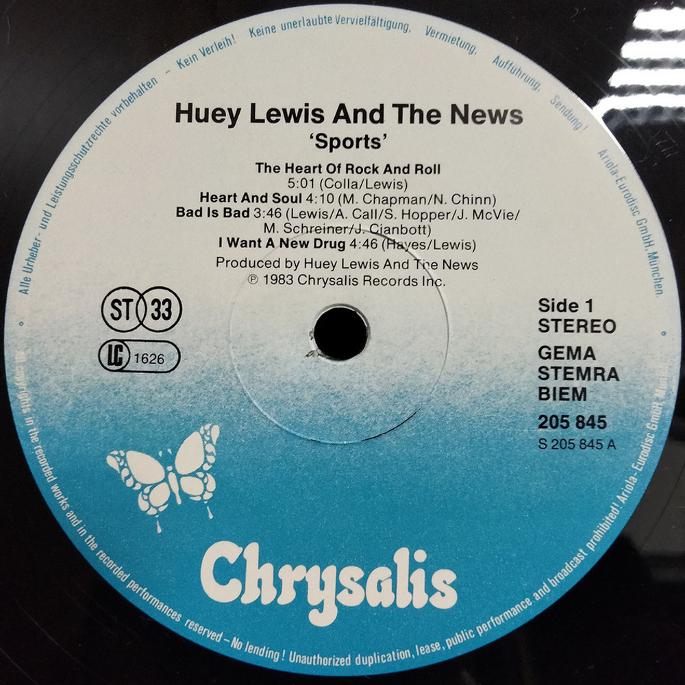 Huey Lewis And The News / Sports (LP)