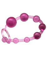 Анальные шарики с ручкой (Цвет: фиолетовый)