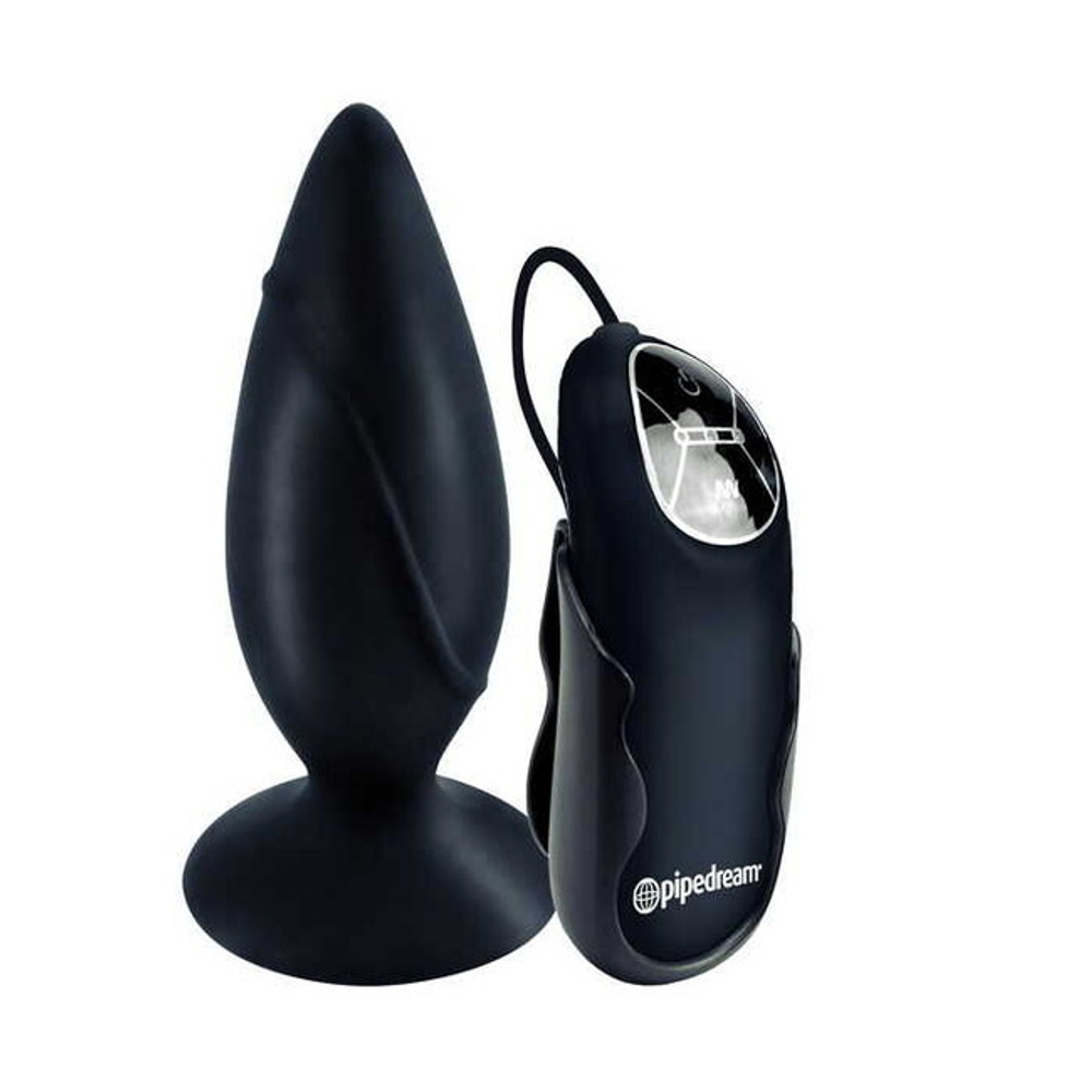 Анальная пробка с пультом Elite Vibrating Plug (черная) (Цвет: черный)