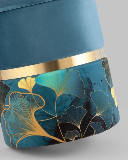 Пуф Кэрри с ящиком велюр Gingko