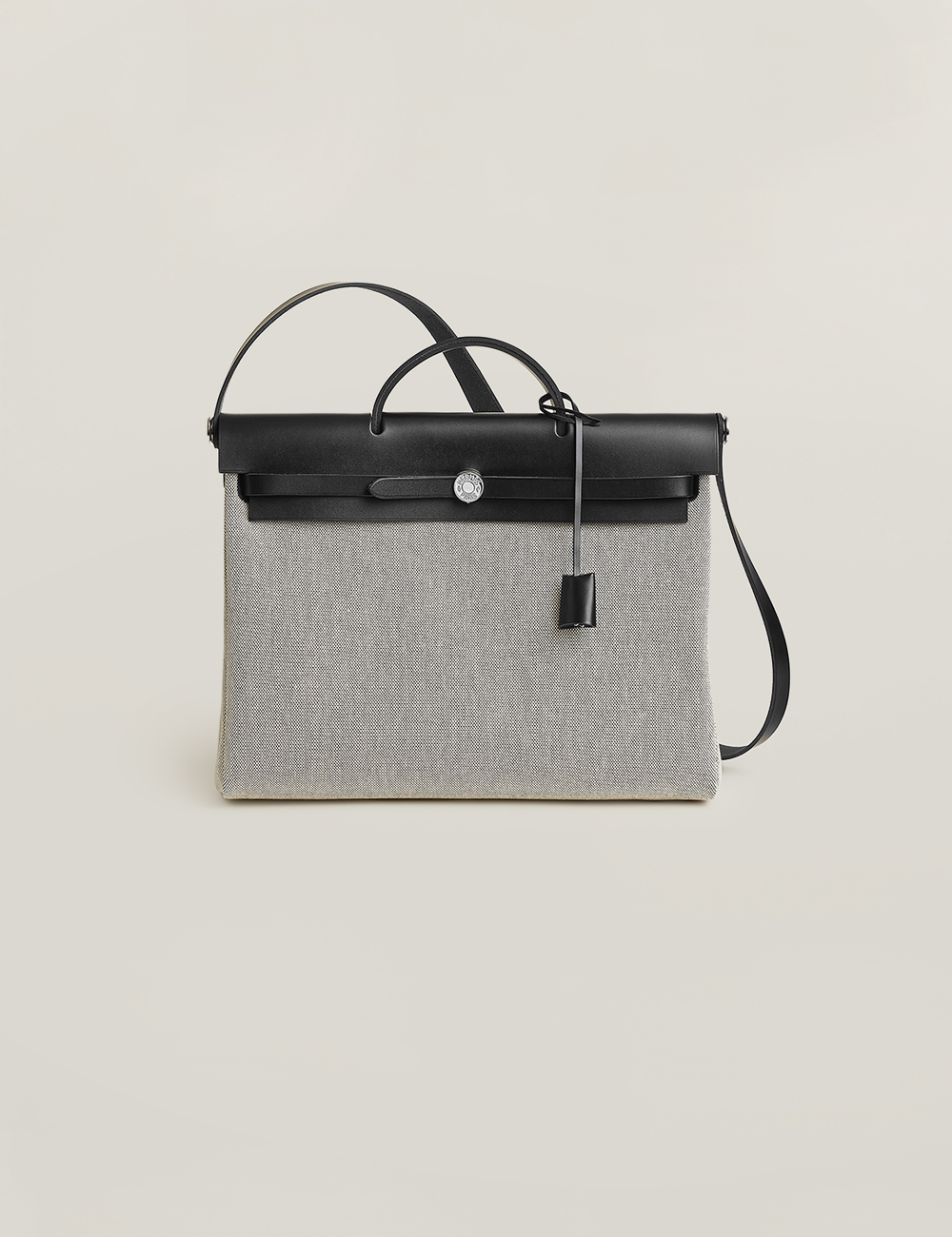 Сумка Hermes Herbag Messenger 39 "écru / noir"