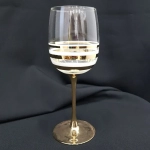 Набор 3 фужеров, 300 мл Line Gold+краска