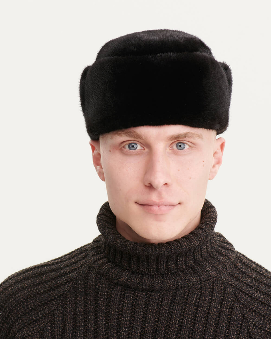 Шапка из меха норки