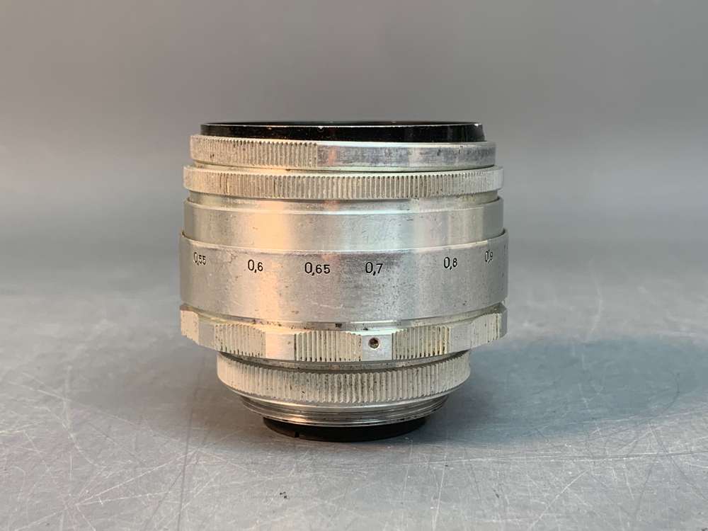 Helios-44 Серебристый. Вмятина на ободе