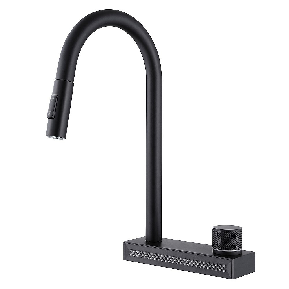 Смеситель для кухни Abber WASSER KREIS AF8114B черный матовый