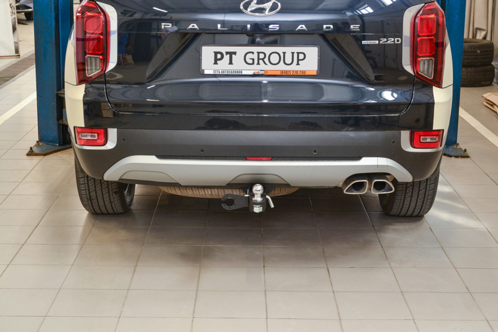Фаркоп PT GROUP /съемный квадрат/ для Hyundai Palisade 2020-(паспорт и сертификат в комплекте)(без электрики) арт.HPL-20-991122.00