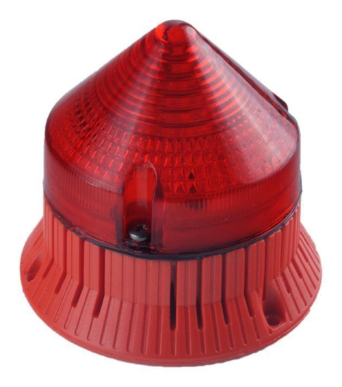 Светозвуковой оповещатель CTLA1200FCL24DA3 красный IP30 (33783)