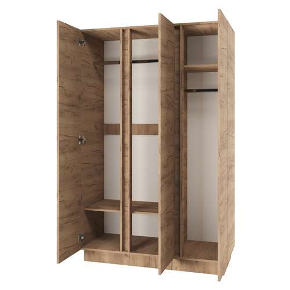 Шкаф 1210 3С "ВЕРТИКАЛЬ" Дуб Крафт золотой