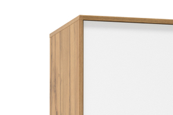 Шкаф для одежды Кензо 72.01, Дуб вотан, Белый