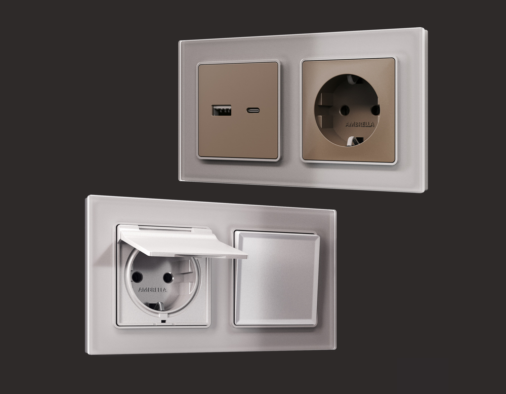 AF330503 Рамка ALFA Platos (Сталь Стекло органическое) 3-ая