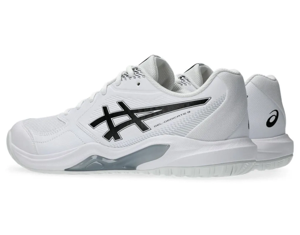 Мужские кроссовки теннисные Asics Gel-Dedicate 9 - white/black
