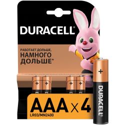 Duracell LR03-4BL BASIC NEW | Батарейки Щелочные (Алкалиновые)