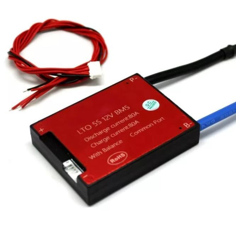 Плата контроля BMS LTO 5S 12V 80A