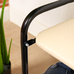 Полка для обуви, мет-л, 3 секц, 44х33х50 см, с сиден, чер, Nika, Б1/Ч