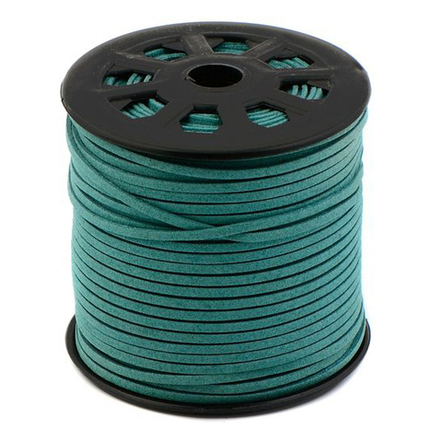 Шнур замшевый, шир.3мм, цв.029 т.бирюзовый