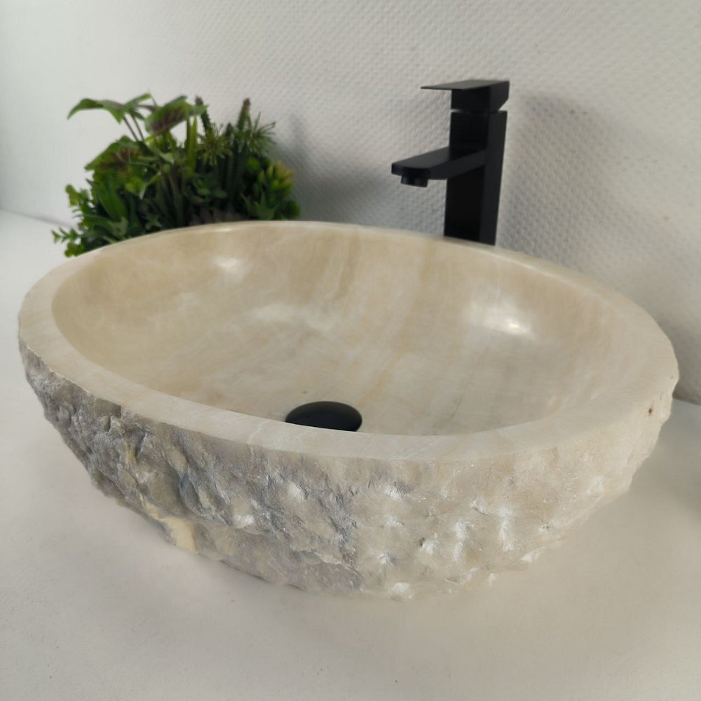 Раковина из оникса Erozy White EO-64264 52*42*15 0213