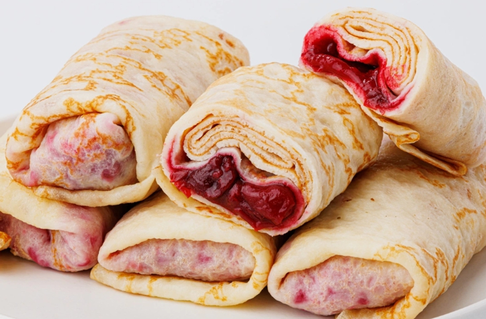 Блинчики с вишней, ТМ Сибирская коллекция, фас по 12шт, прим 1кг