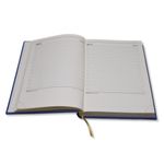 Ежедневник Lediberg Nebraska кремовый блок Тёмно-синий