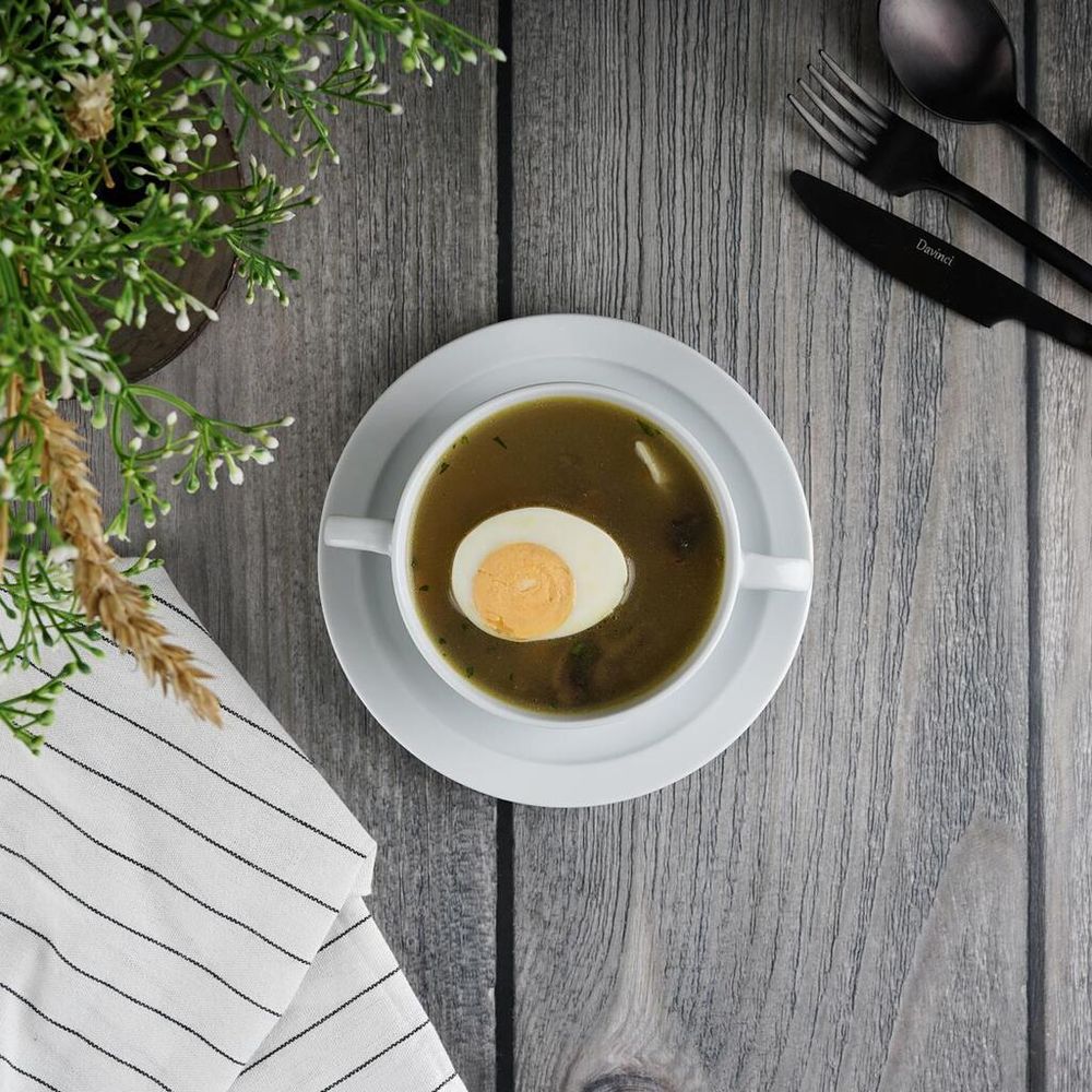 Бульонная пара 350 мл d 11 см h5,5 см белая Glory Stackable P.L. Proff Cuisine [6]