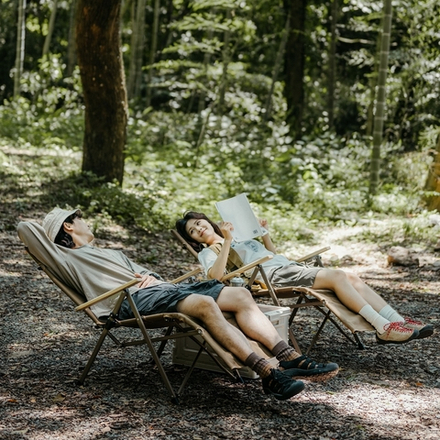 Кресло туристическое Naturehike Nightfall T08 складное, до 110 кг, коричневое