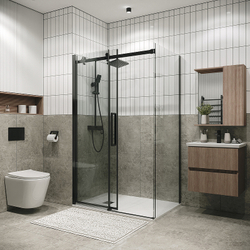 Душевой уголок Grossman Classic 110х80 120.K33.04.1180.42.00 профиль Графит сатин стекло прозрачное