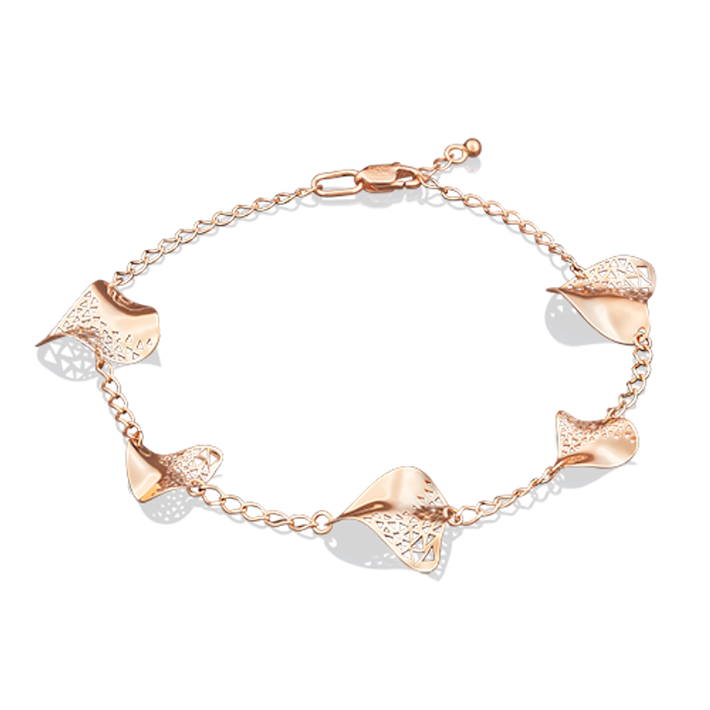 Браслет из красного золота