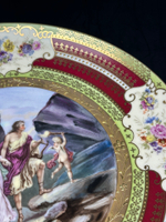 Старинная фарфоровая тарелка — Орфей и Эвридика