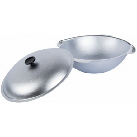 Казан татарский с крышкой 6 л, силумин, диаметр 33 см.