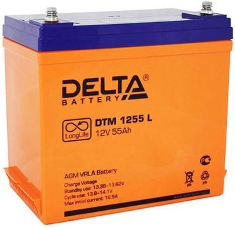 DELTA DTM 1255 L аккумулятор