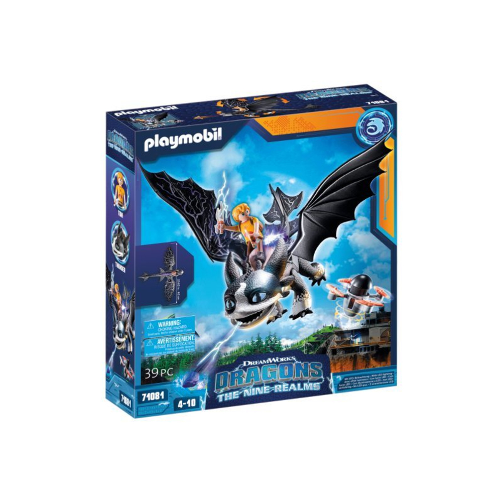 Playmobil - Драконы. Девять Миров. Дракон Пьерун + фигурка Тома 71081